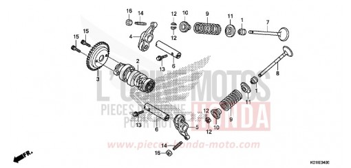 ARBRE A CAMES/SOUPAPE SH125ADE de 2014